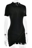 Collared Zip-Front Romper