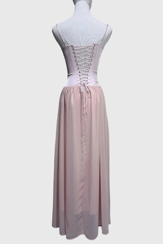 Sweetheart Neck Corset Maxi Casual Dress