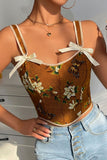 Floral Bow Strap Cami
