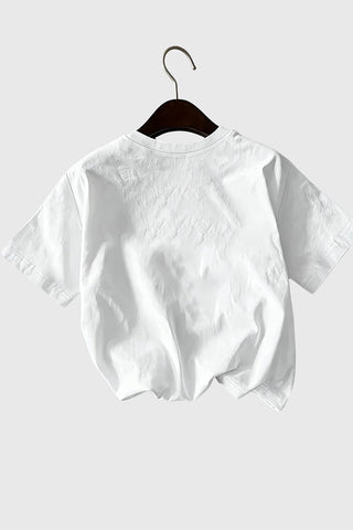 Papaya Print Crew Neck Short Sleeve T-Shirt