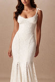 Lace Sweetheart Mermaid Maxi Casual Dress