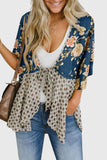 Floral Tie-Front Blouse