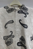 Paisley Lace Trim Cropped Jacket