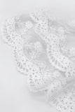 Lace Puff Sleeve Crew Neck Top