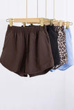 Elastic-Waist Casual Shorts