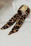 Leopard Print Tie Cuff Bracelet