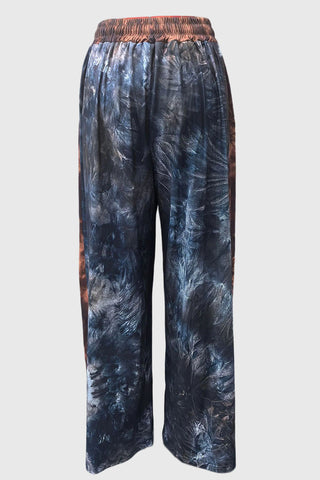 Drawstring Wide-Leg Casual Pants