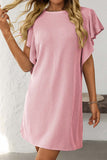 Flutter-Sleeve Casual Dress