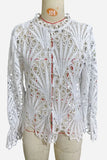 Elegant Eyelet Lace Blouse