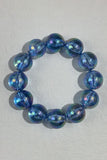 Iridescent Bead and Translucent Resin Bangle