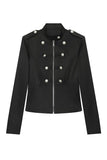 Double-Breasted Zipper Jacket