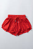 Elastic-Waist Casual Shorts