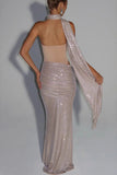 Elegant Strapless Evening Gown