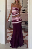 Strapless Sheer Skirt Set