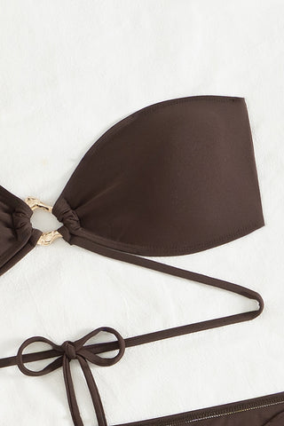 Elegant Tie-Detail Bikini Set