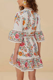 Boho Print Vacation Dress