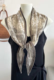 Sheer Paisley Print Skinny Scarf