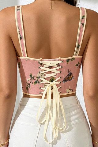 Floral Bow Strap Cami