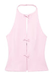 Halter Bow Detail Tank