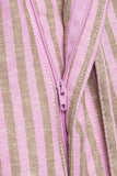 Striped Drawstring Wide-Leg Casual Pants