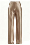 High-Waist Wide-Leg Casual Pants