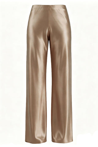 High-Waist Wide-Leg Casual Pants