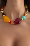 Mixed-Shape Beaded Collar Necklace