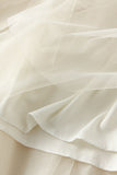 Tiered Ruffle Sheer A-Line Midi Skirt