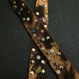 Studded Star Cowhide Belt