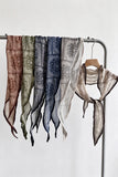 Sheer Paisley Print Skinny Scarf