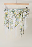 Elephant Print Fringe Scarf