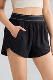 Elastic-Waist Casual Shorts