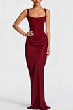 Square Neck Ruched Bodycon Casual Dress