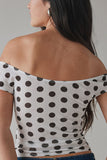Off-Shoulder Statement T-Shirt