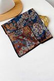 Paisley and Geometric Print Square Scarf
