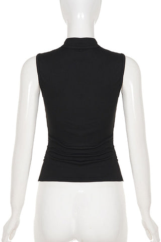 Ornament Asymmetric Tank Top