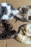 Faux Fur Spotted Bucket Hat