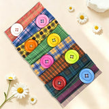 Plaid Button Headband
