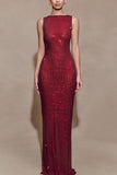 Sequin Sleeveless Bodycon Maxi Dress