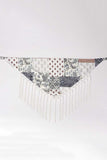 Patchwork Fringe Tie Waist Wrap Skirt