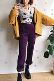 Sheer Mesh Celestial Print Long Sleeve Blouse