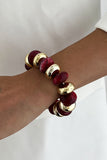 Mixed Stone and Bead Stretch Bracelet