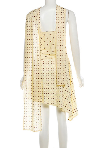 Polka Dot Asymmetrical Vacation Dress