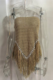 Fringe Crochet Tube Top