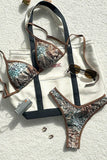 Print Tie-Back Bikini Set