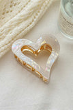 Hollow Heart-Shaped Hair Claw Clip
