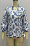 Floral-Print Button-Down Shirt