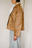 Printed Zip-Front Collared Jacket