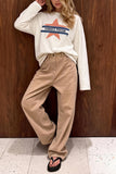 Star Graphic Crew Neck Long Sleeve T-Shirt