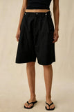Button Detail Pocket Casual Shorts